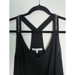 Naked Zebra Black Racerback Beaded Strap Dress - Size S​